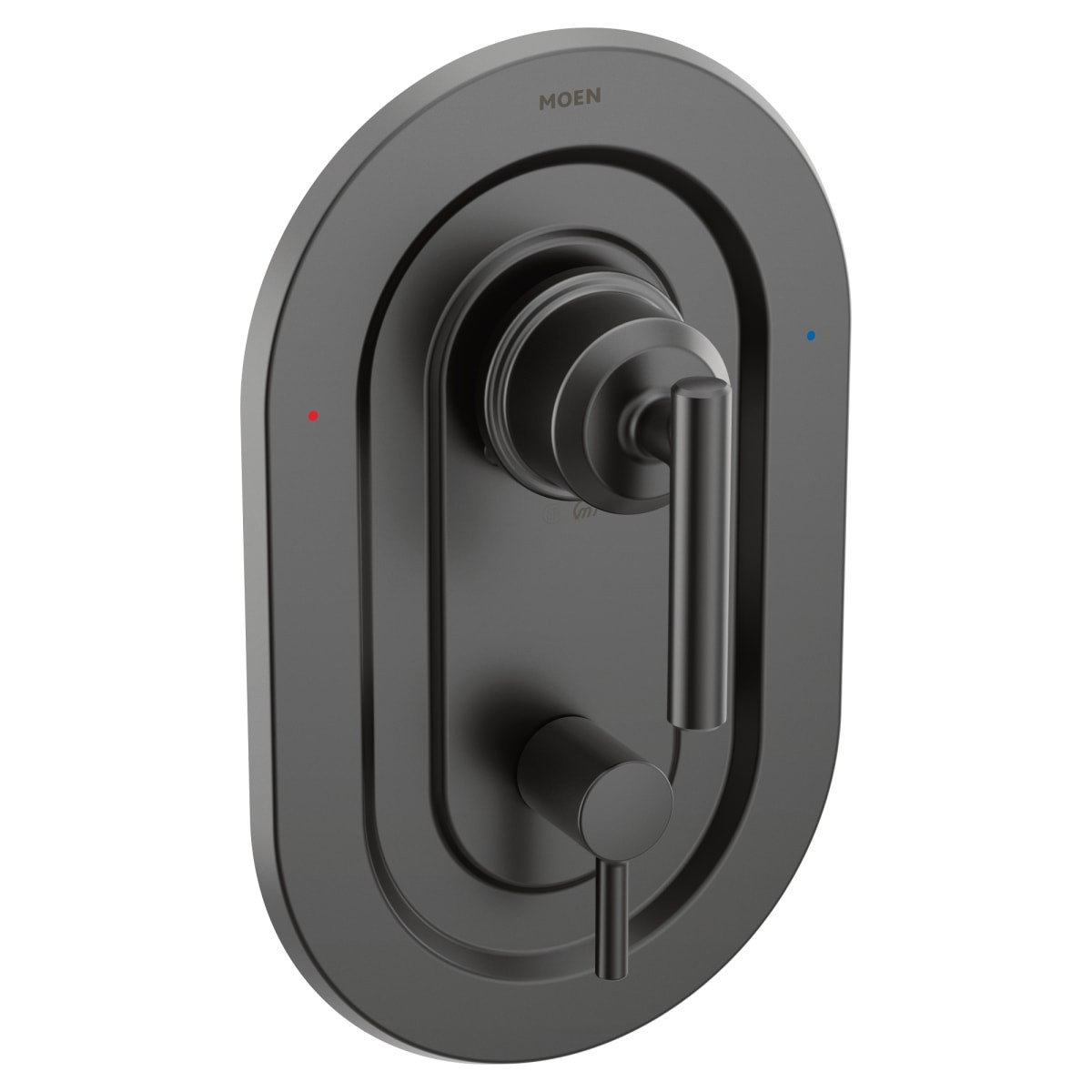 Moen T2900BL Gibson Two Handle Pressure Balancing Valve Trim, Matte Black
