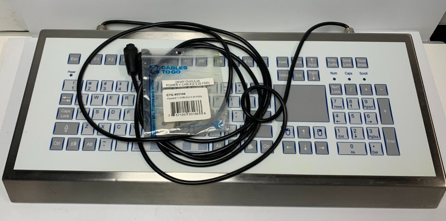 INDUKEY KS07246 Industrial Keypad with bulkhead connectors