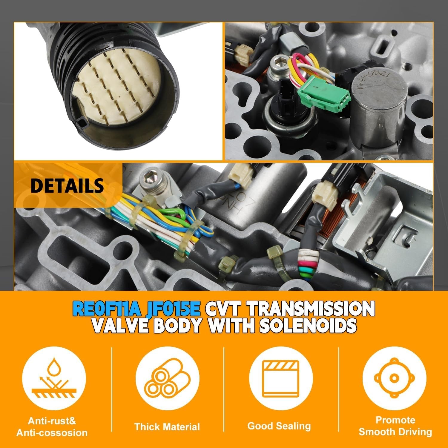 RE0F11A JF015E CVT Transmission Valve Body W/Solenoid fit for Nissan Sentra V…