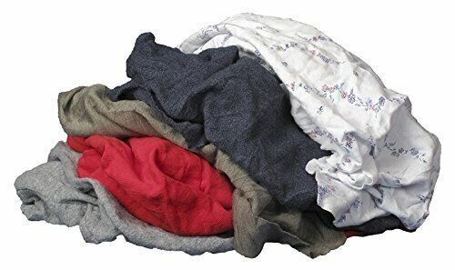 Buffalo Industries (10087PB) Recycled Multicolored T-Shirt Cloth Rags – 8 lb….
