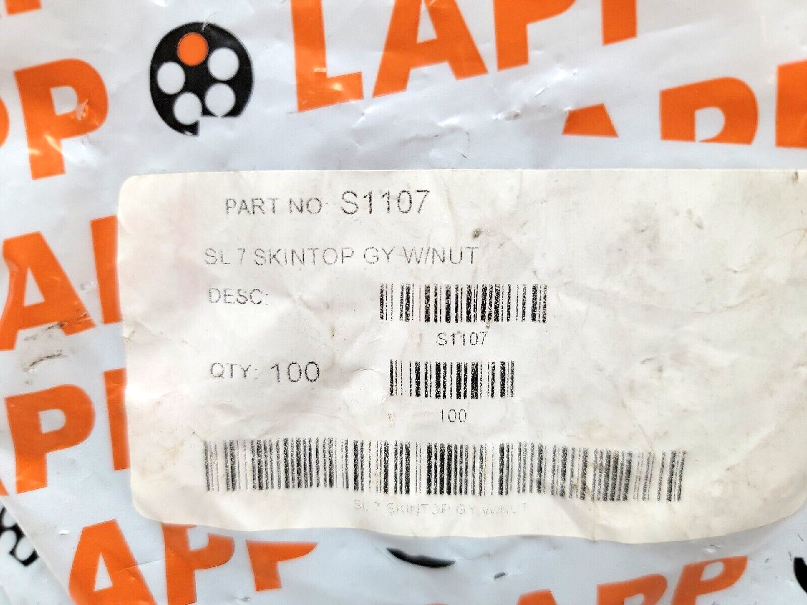 LAPP SL 7 SKINTOP GY W/NUT S1107 (100 Pack)