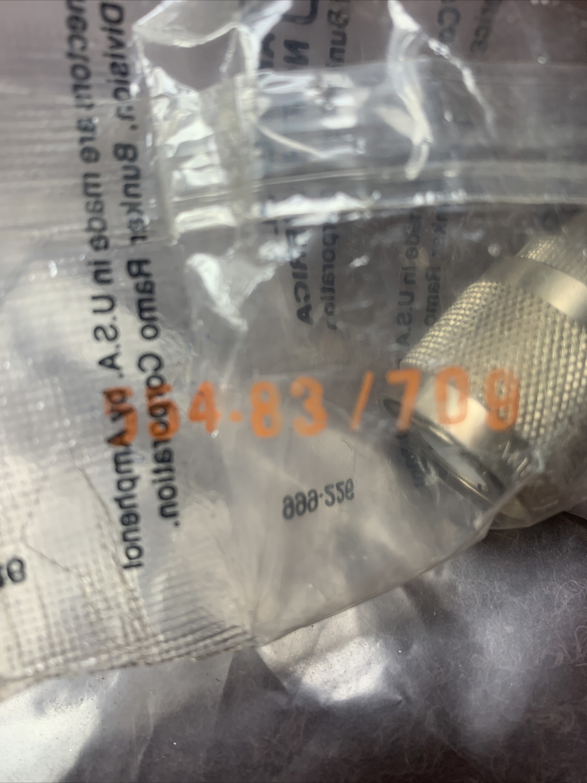 NEW Bunker Ramo Amphenol 999-226 Male BNC Connector 554-83/709
