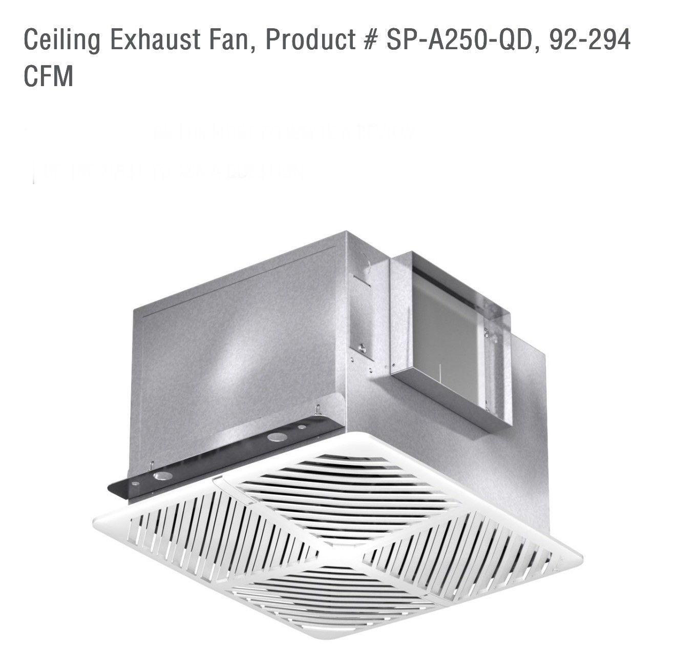 GREENHECK SP-A250 Ceiling Exhaust Fan 115V SP-A250-QD NEW IN STOCK OHIO USA