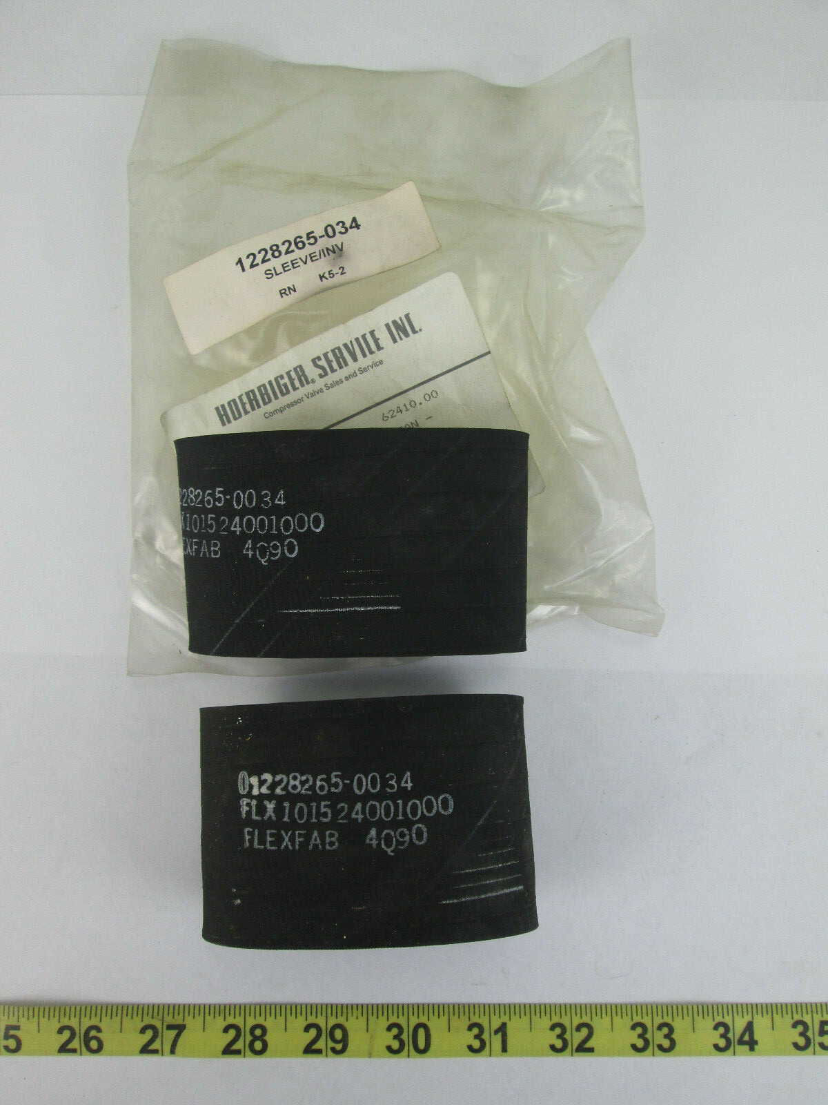Lot of 2 New NOS Flexfab Sleeves 1228265-034 01228265-0034 FLX101524001000