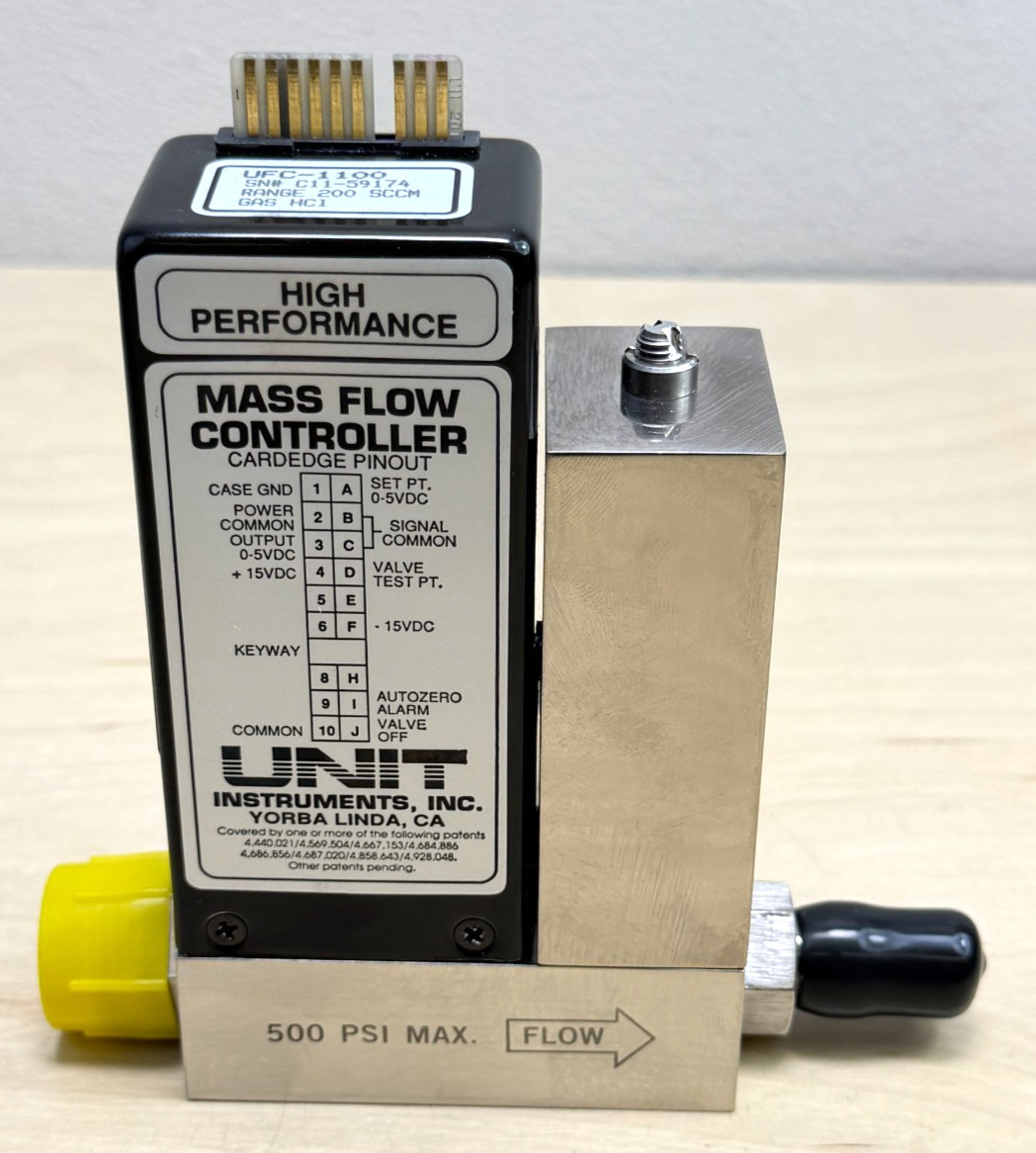 Unit Instruments UPC-1100 Mass Flow Controller, 200 SCCM