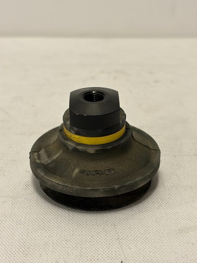 Used – Piab B50-2 Black Vacuum Suction Cup 1/4 Inch NPT Female (lot of 2)