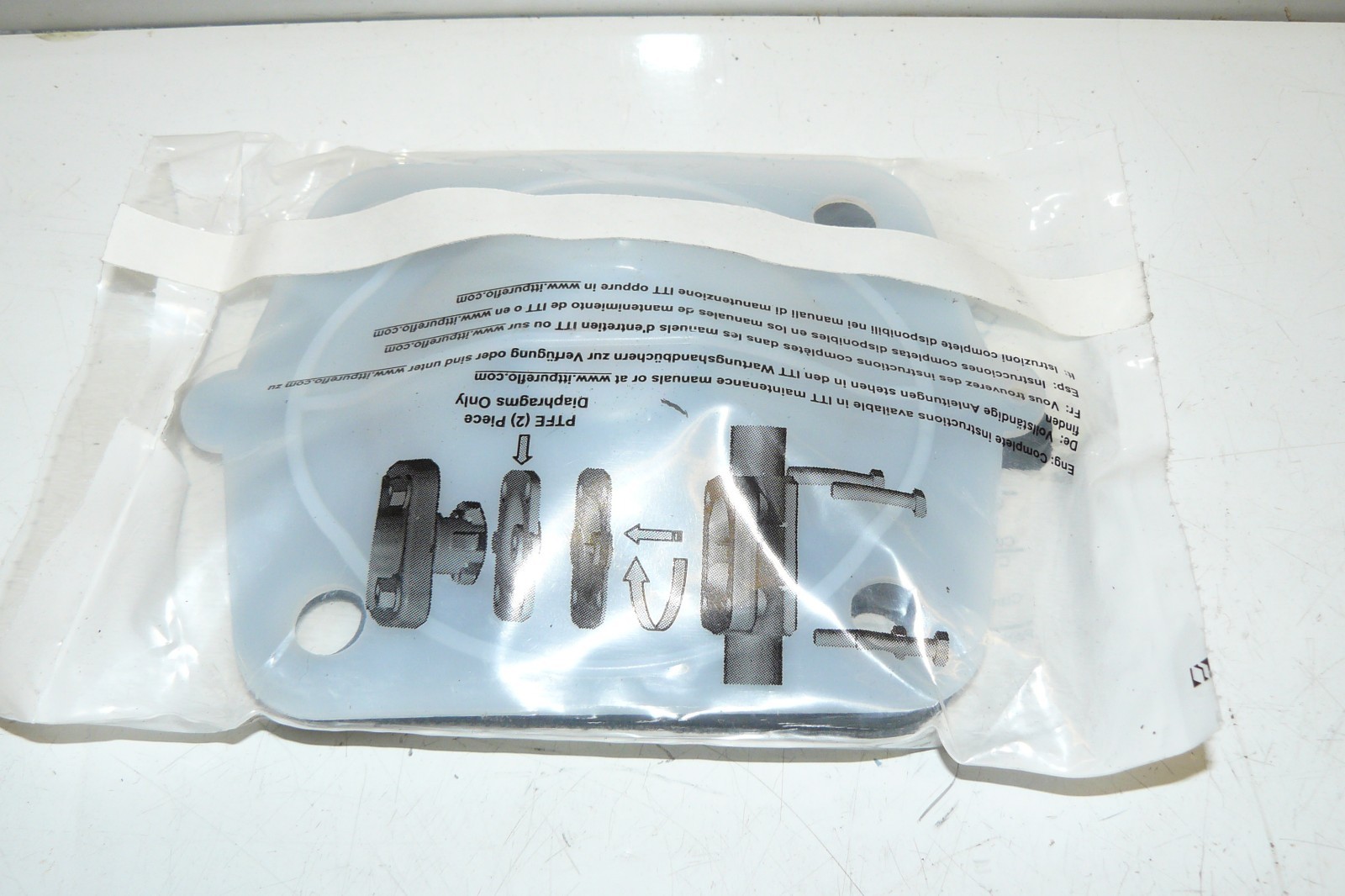 NEW ITT 42180 2-PIECE DIAPHRAGM CSH WR 2″ TM/17 PFC EPDM 17