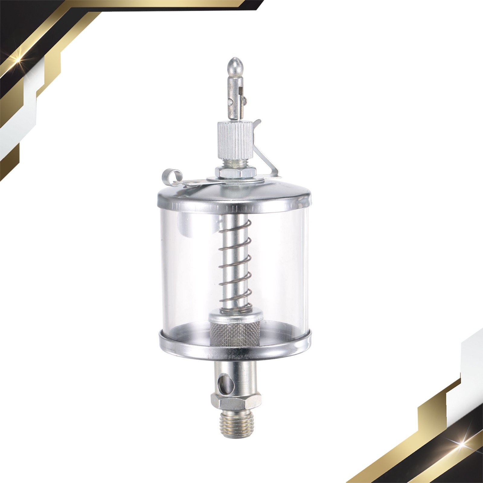 Needle Valve Type Oil Cups G1/4 Thread 100ml Sight Gravity Drip Feed Oiler