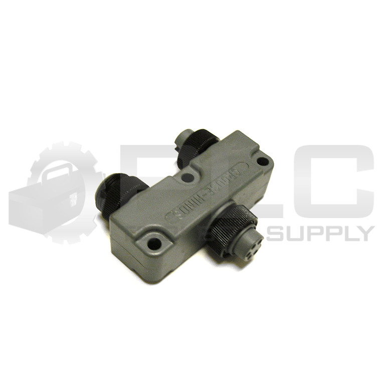 LOT OF 2 NEW COOPER 5000111-554 D NET Y ADAPTER 5 POLE FEMALE/MALE/FEMALE