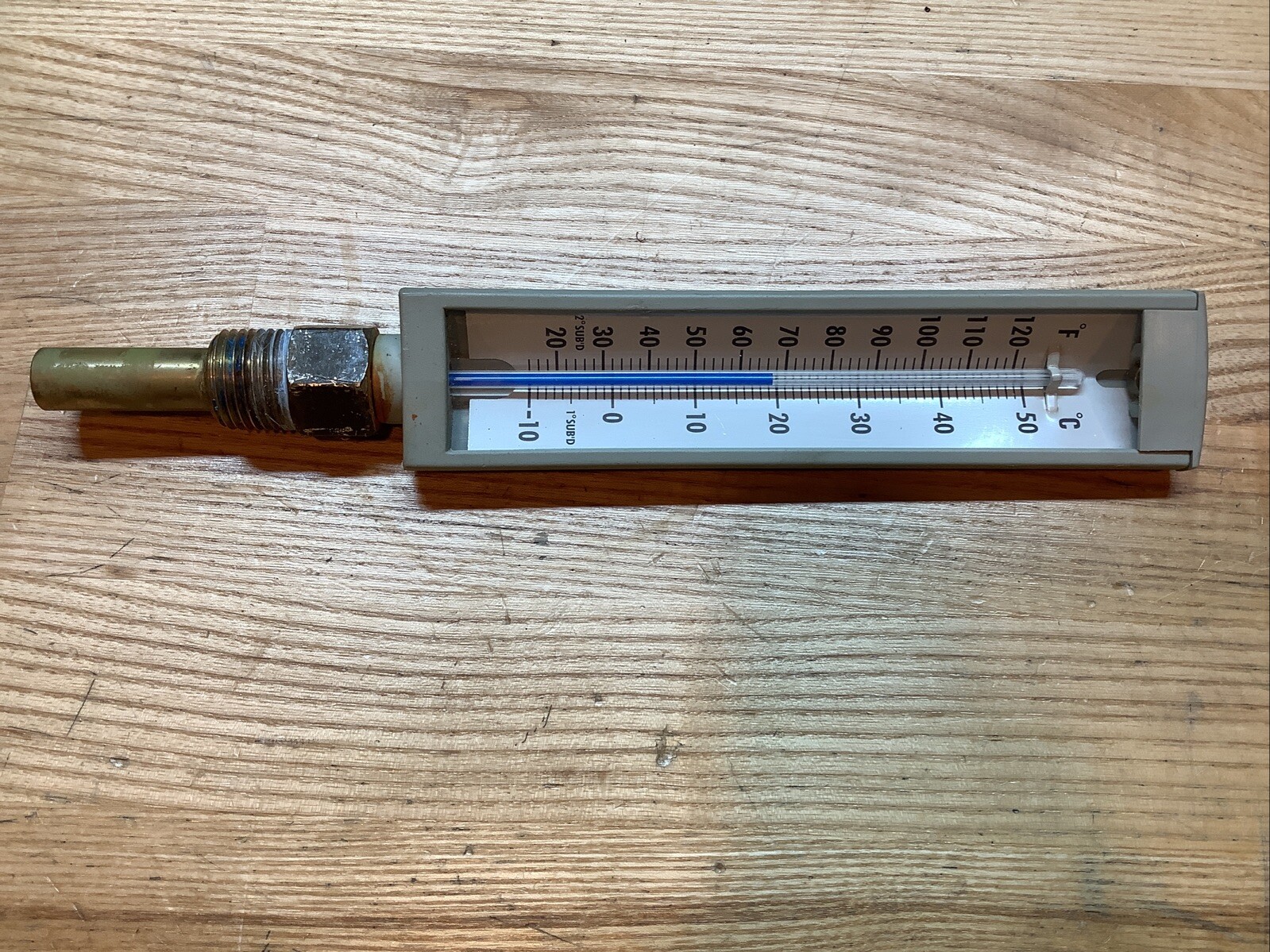 GRAINGER Compact Thermometer, 20 To 120 F