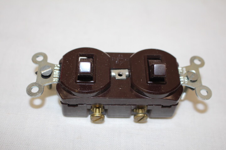 New Old Stock in Box Lot of 3 Slater Combo Switch 2-circuit-15A; Model 690-BR