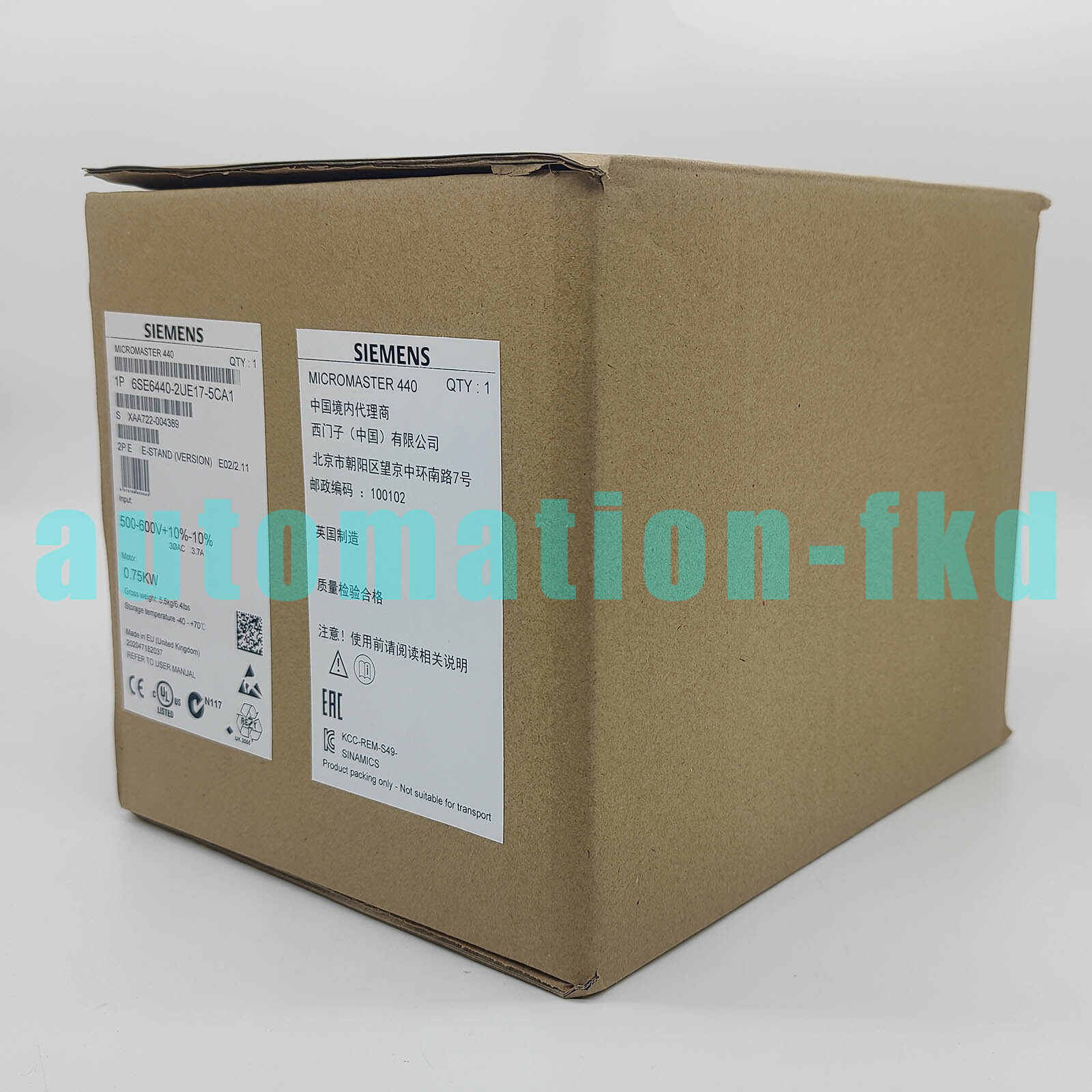 Brand New Siemens 6SE6440-2UE17-5CA1 6SE64402UE175CA1