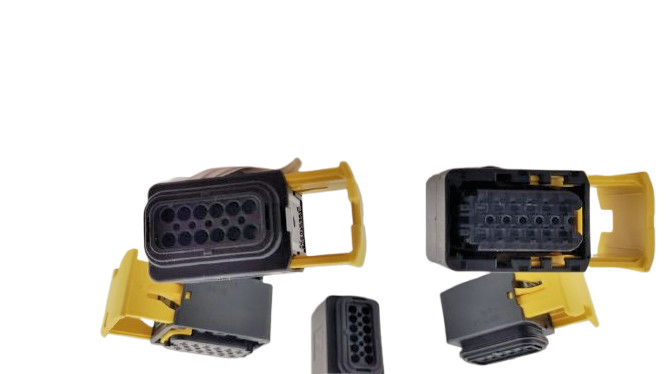 TE 1-1703639-1 , 12 Position Housing, Housing for Female Terminals, Wire-to-Wire