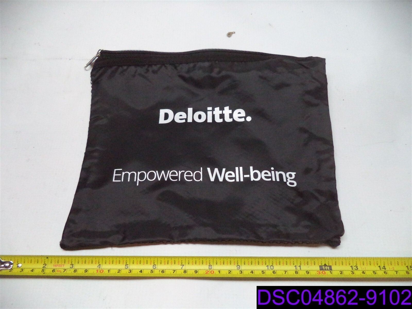 Qty = 130: Deloitte Pencil Bag Mesh Zip 10-1/2″ x 9″