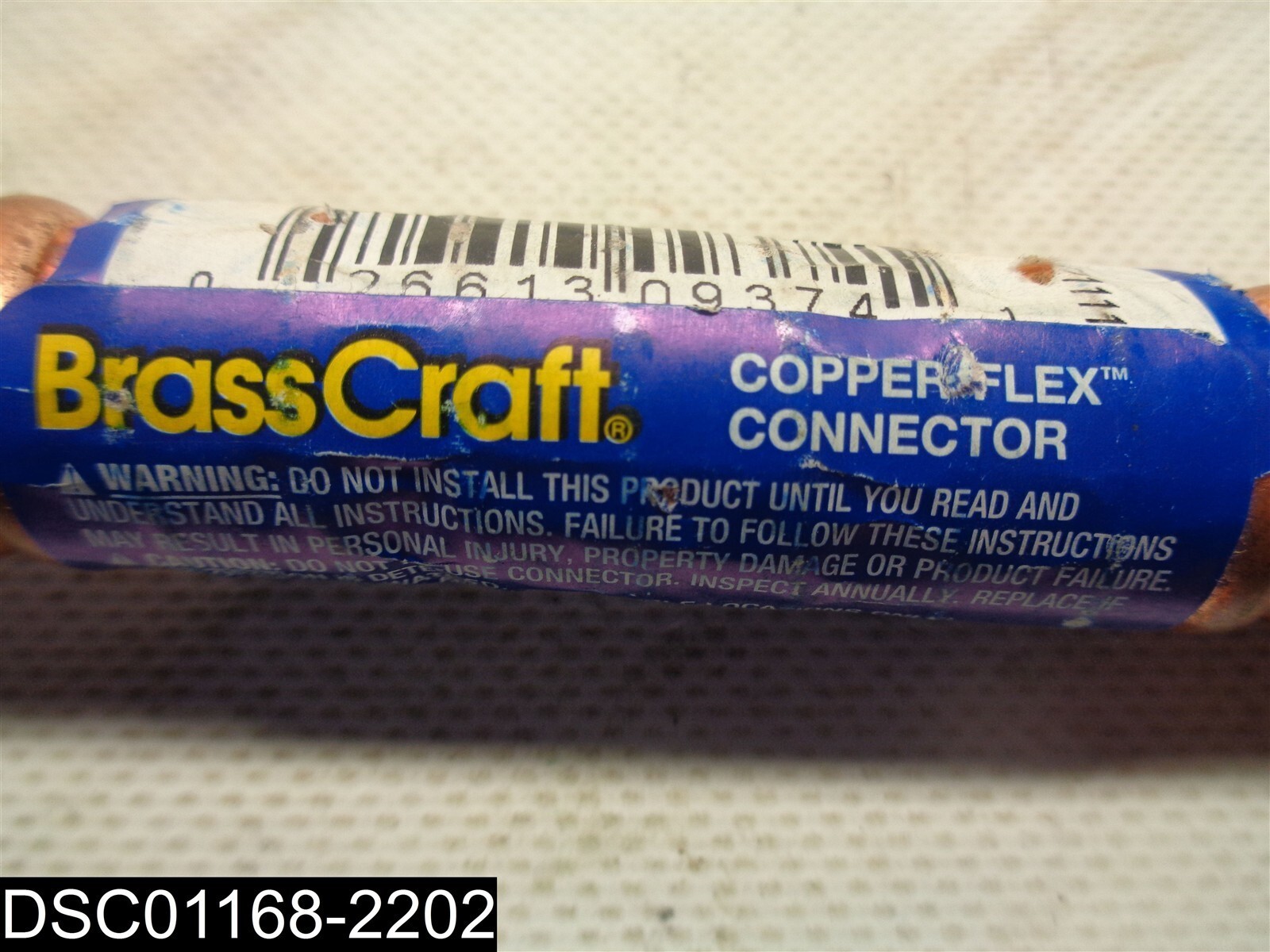 WB234-18N Brass Craft Water Heater Connector Corrugated Copper 18″ X 3/4″ Ends