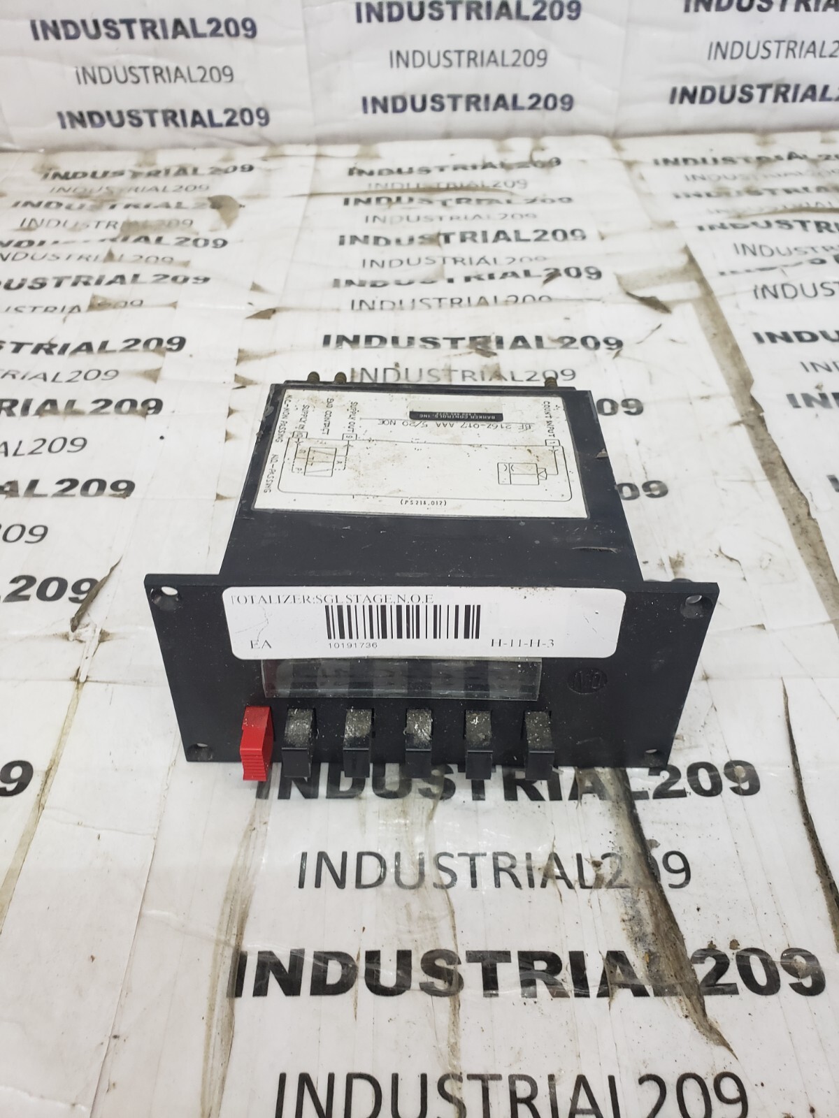 BARKER CONTROLS BF 216Z-017AAA 5/20 N0E COUNTER /TOTALYZER