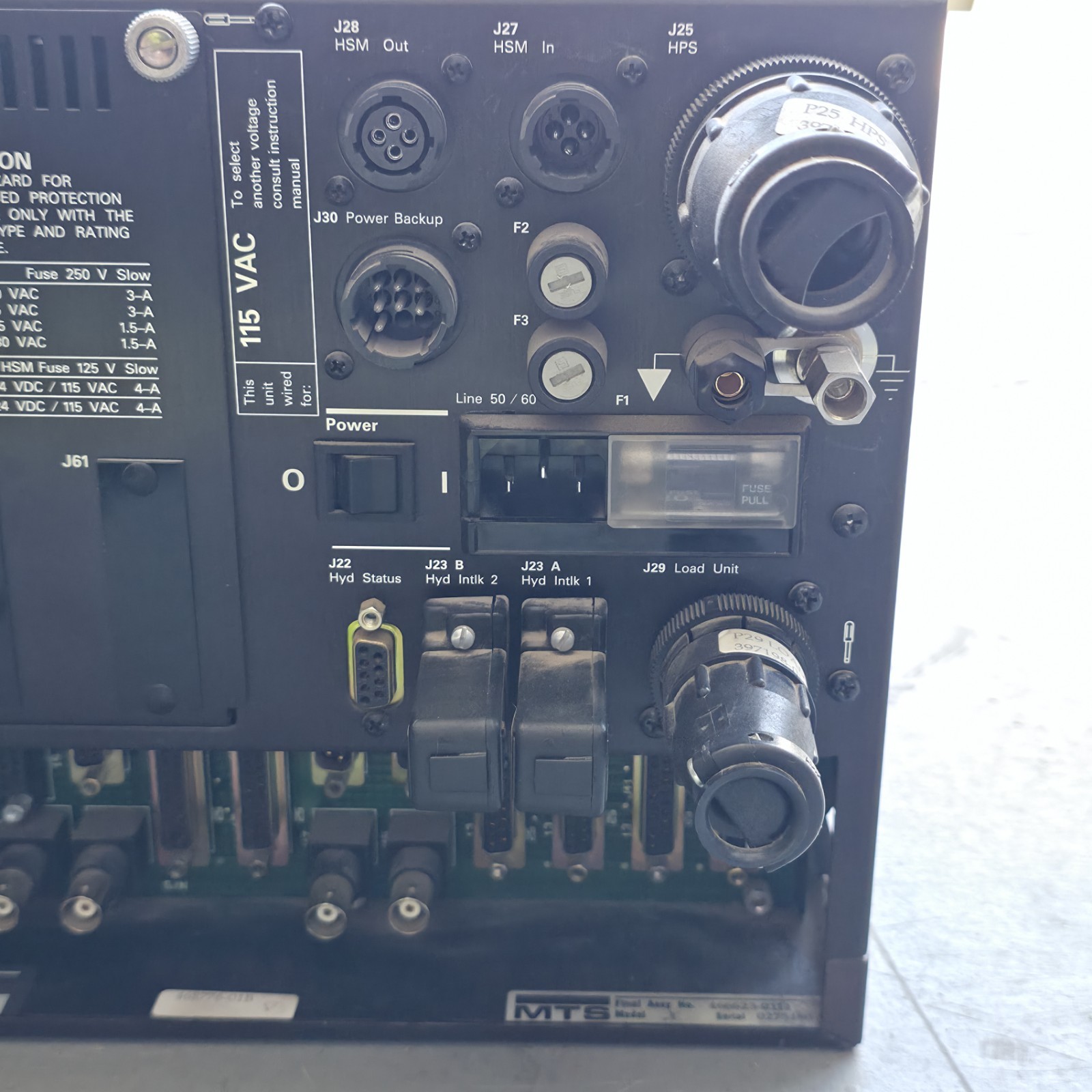 MTS 458.20 MicroConsole Servohydraulic Controller Interface 115 VAC Power Tested