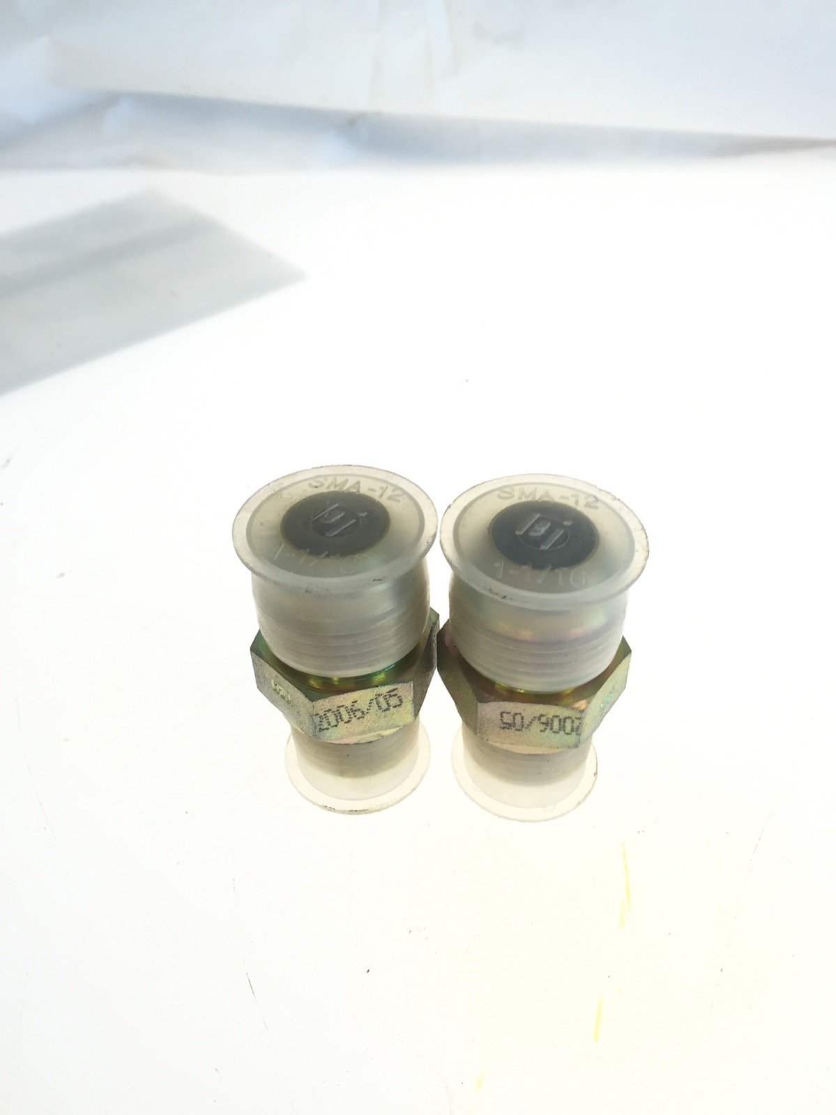 LOT OF 2 NEW NO BOX STRAIGHT FITTING SMA-10 7/8″ TO SMA-12 1-1/16” G122
