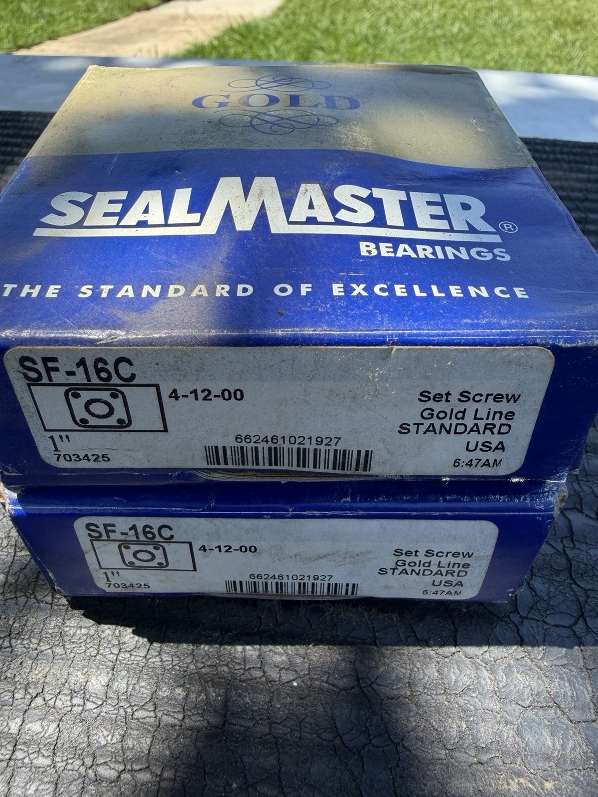 Sealmaster, SF-16C, Four Bolt Flange Bearing, 1″ Diameter (NEW) Made In USA