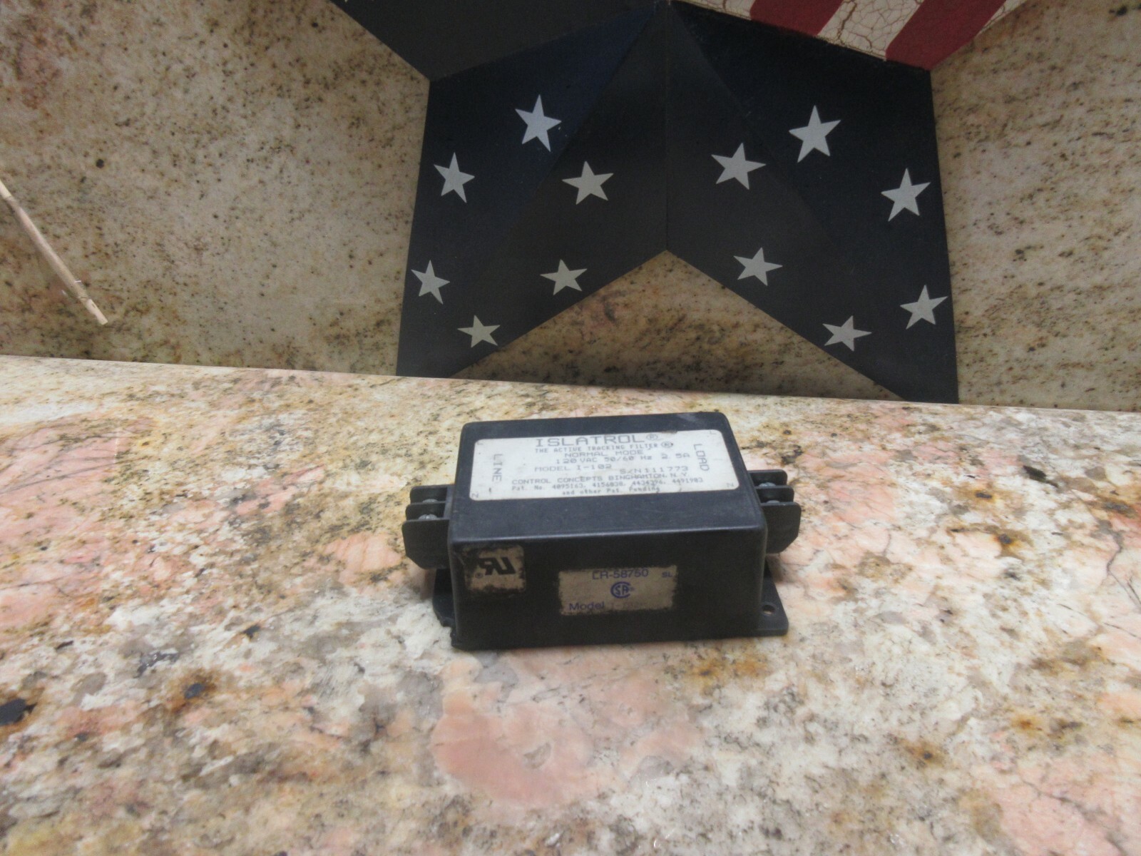 ISLATROL TRACKING FILTER MODEL I-102 120VAC 50/60HZ 4095163 LR-58750 I-102