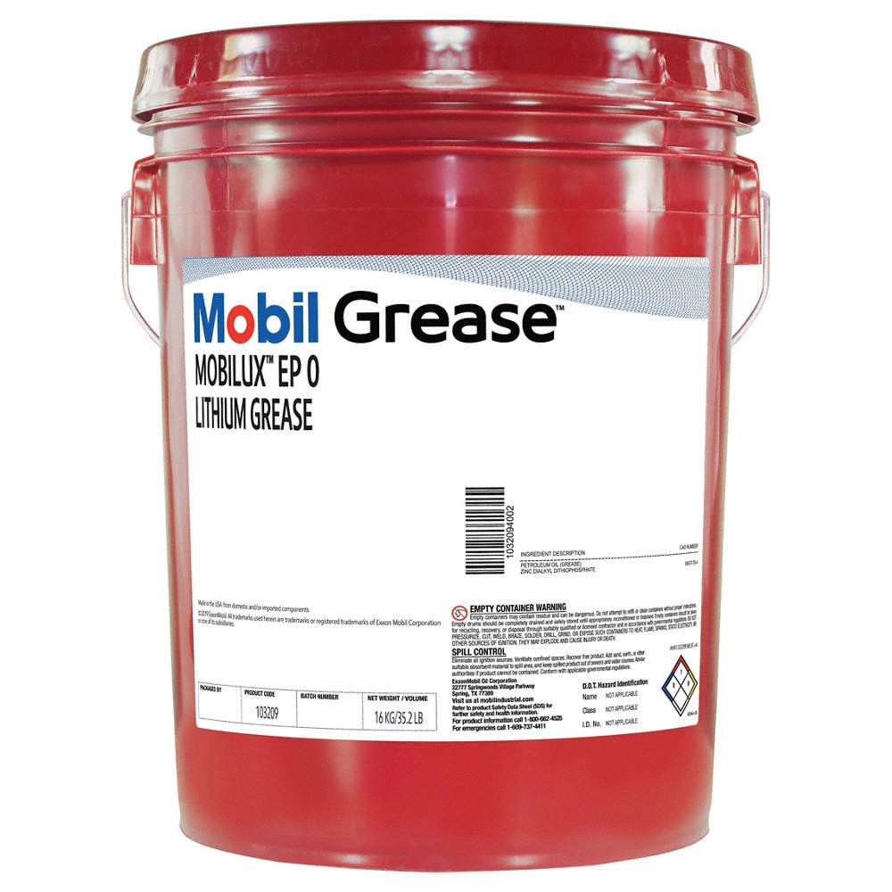 MOBIL 103209 Multipurpose Grease,Brown,35.2 lb,Pail 807HG6