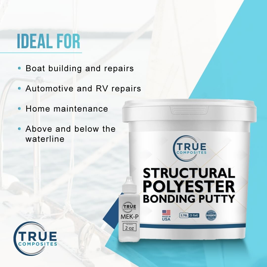 Structural Polyester Bonding Putty- Gallon Kit with Catalyst