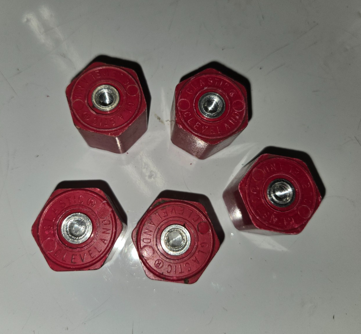 Glastic Cleveland Lot 1″ x 1 1/4″ Insulator Isolator Stand-off LOT OF 5