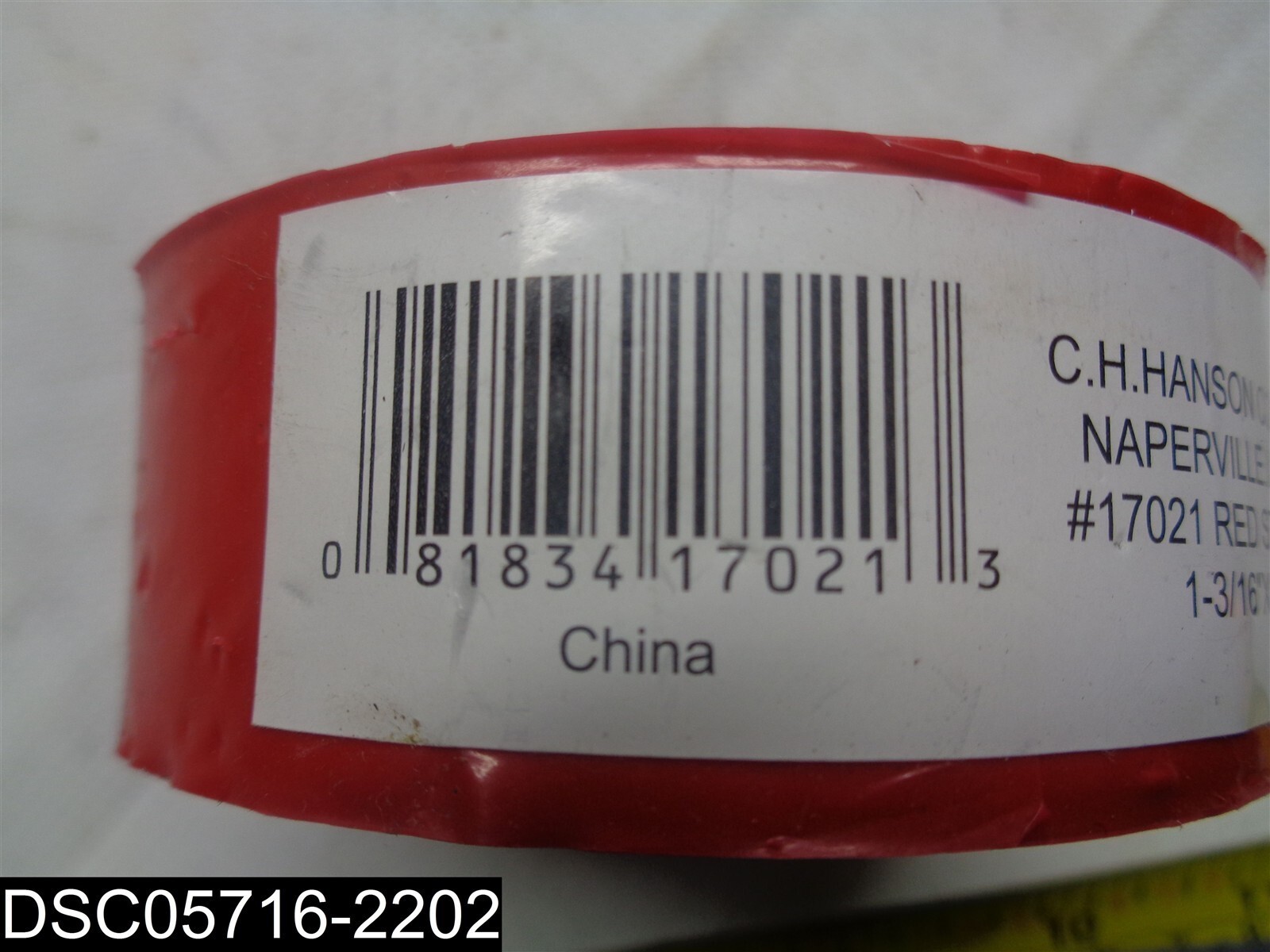 17021 C.H. Hanson Company 1-3/16″ X 300′ Red STD Flag Tape