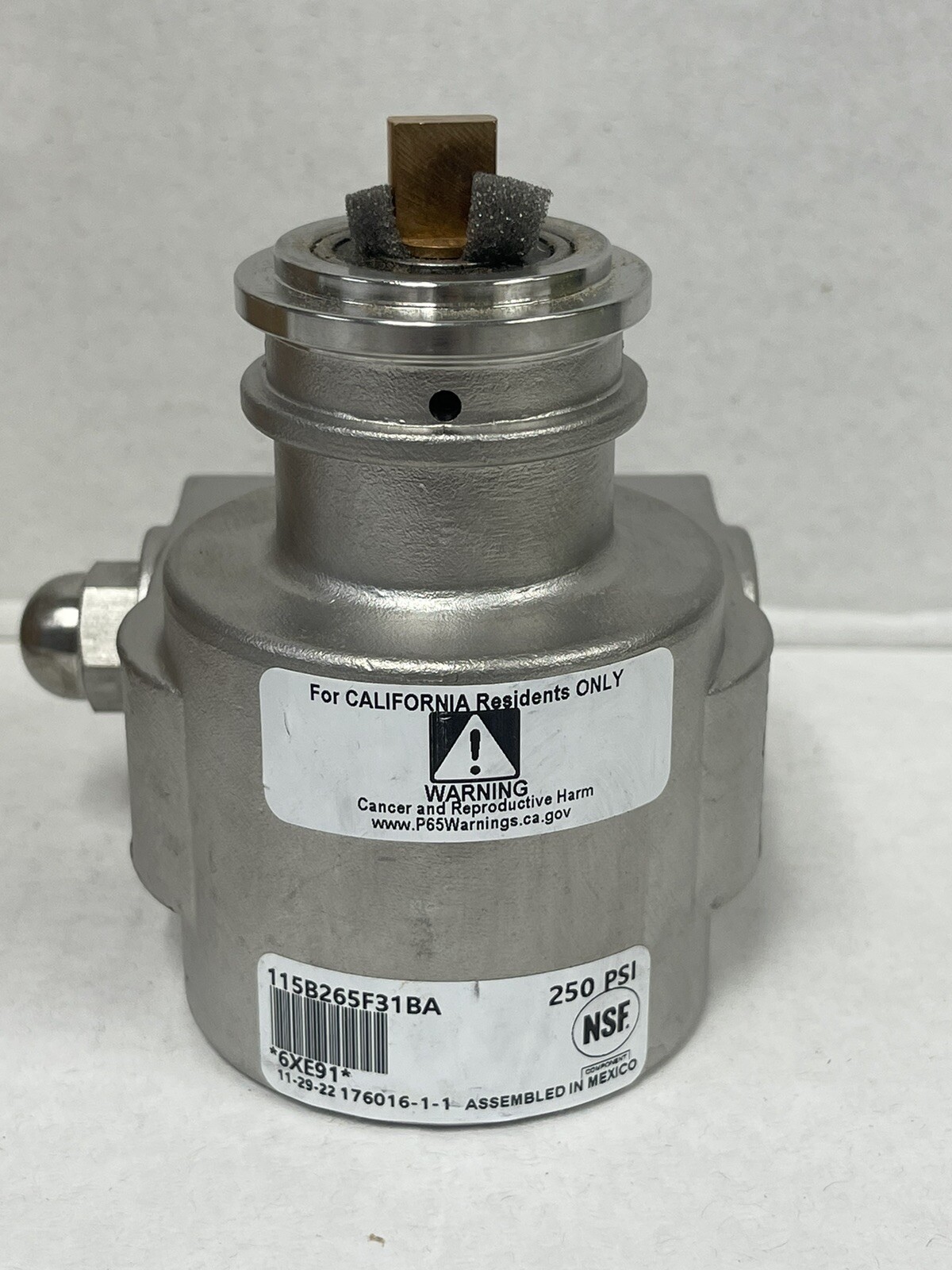 PROCON 115B265F31BA 250 Pump,Rotary Vane,SS 6XE91