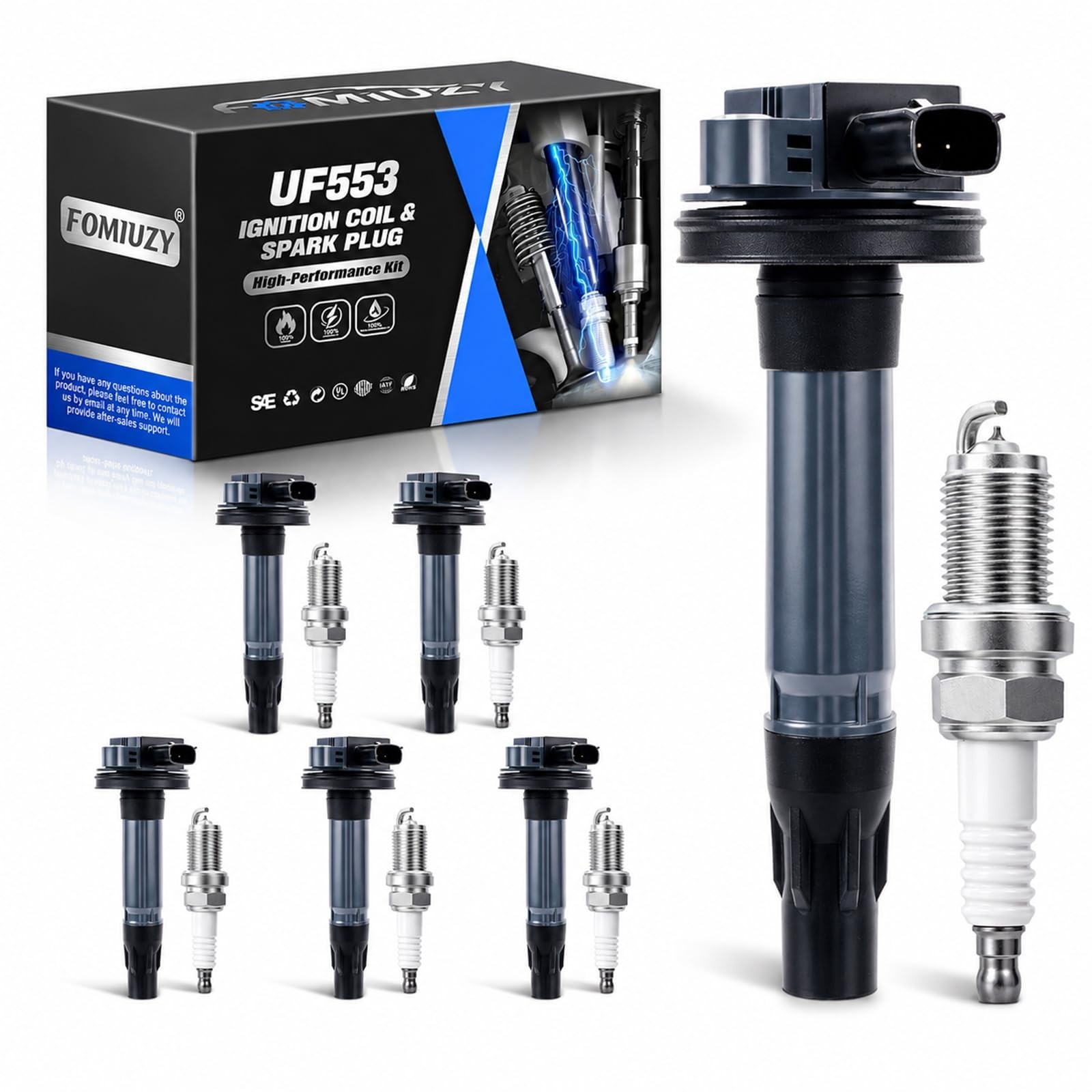 3.5 3.7 V6 Ignition Coil Pack UF553 DG520 Iridium Spark Plugs SP-520 Fit For …