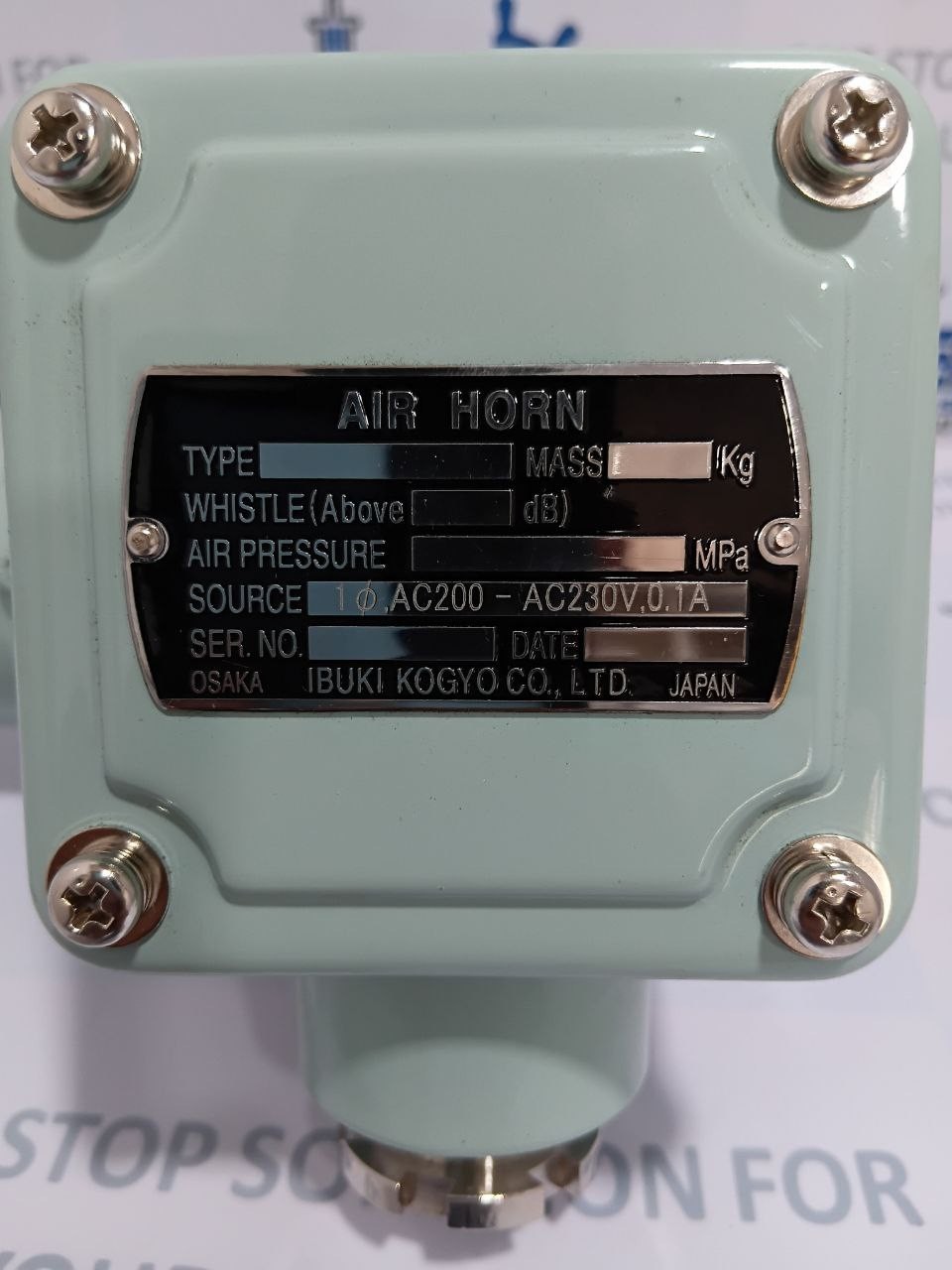 Ibuki Kogyo A200 Air Horn Solenoid Coil AC200-AC230V 0.1A (Unused New)