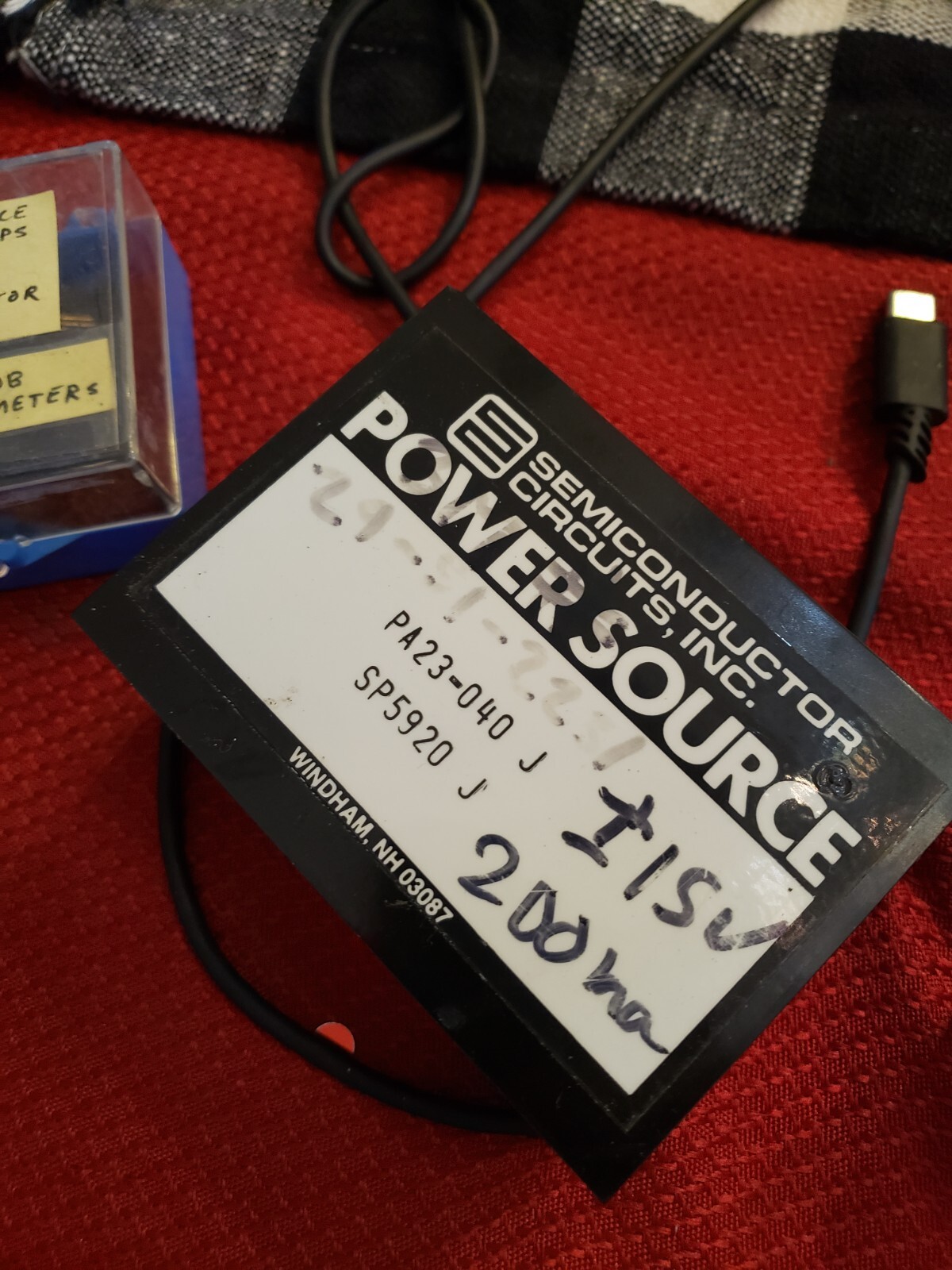 RARE Vintage Power Source Semiconductor Supply # PA23-040 J PA23040J 200 ma +