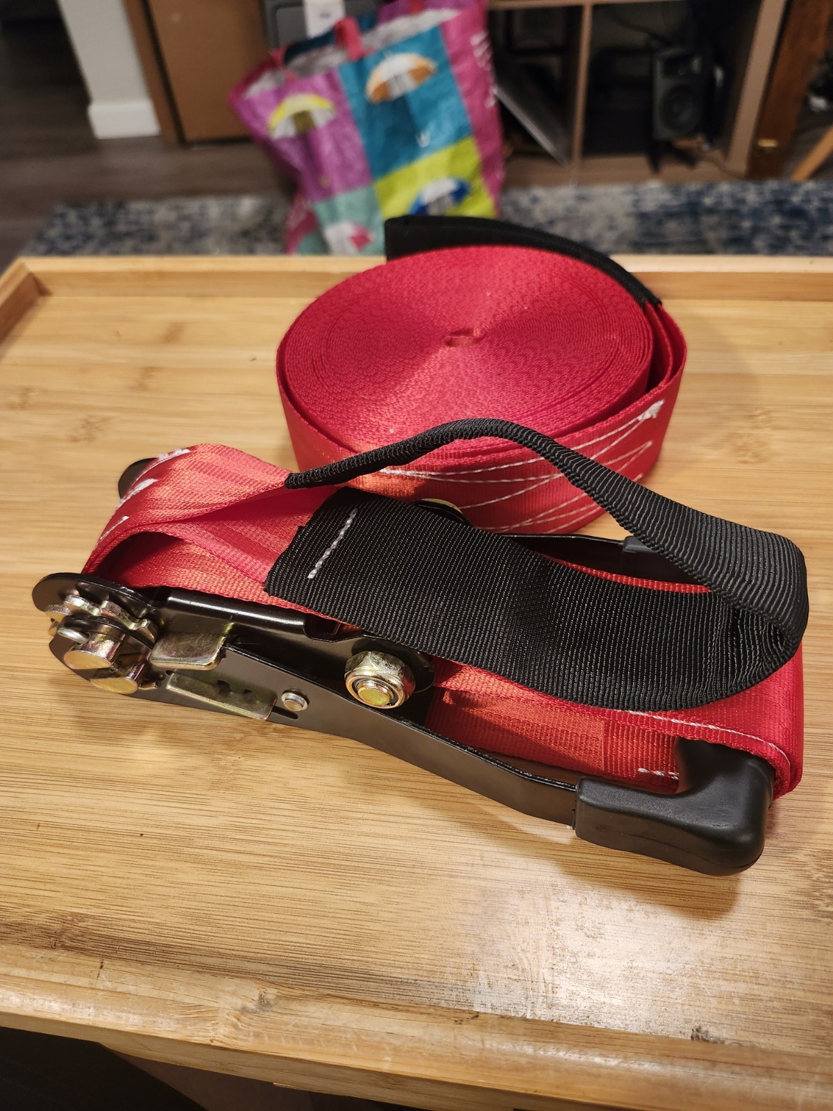 2″ TIE-DOWN RATCHET STRAP – NO HOOKS/heavy Duty Racket With 8ft Strap No Hook