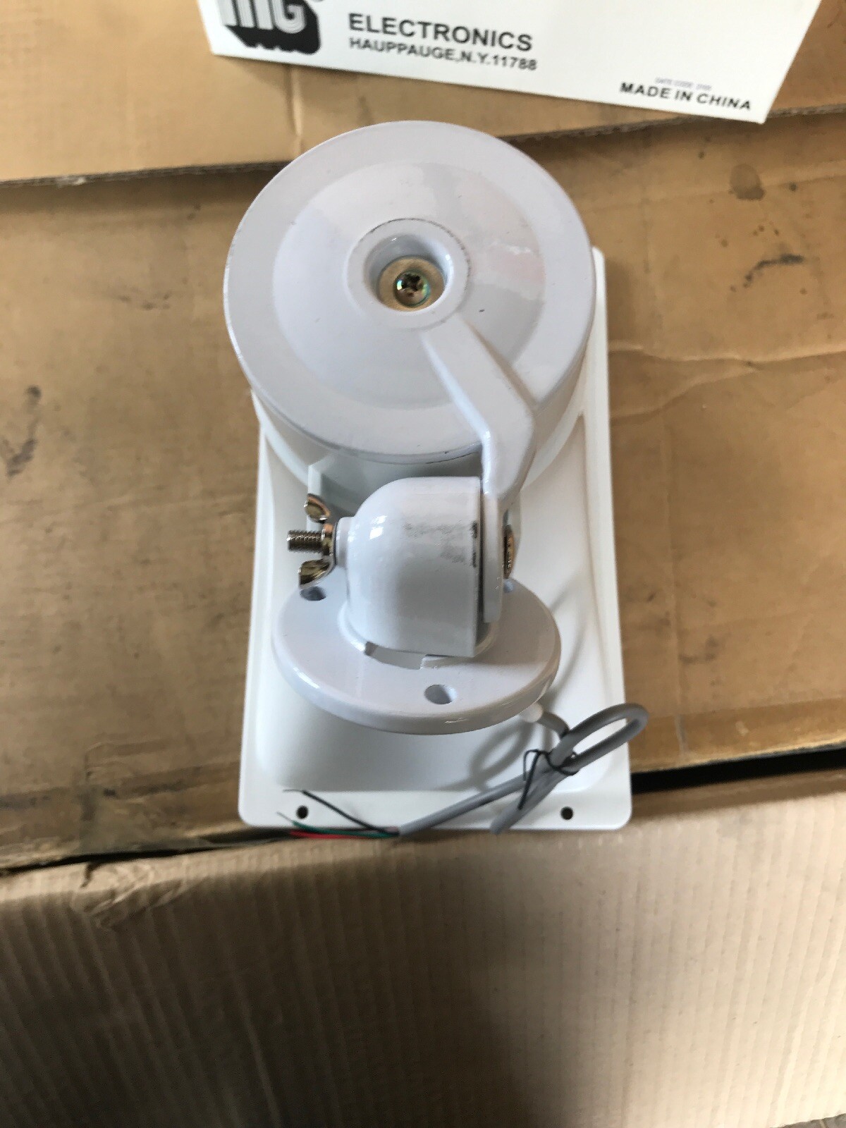 MG Electronics Horn Loud Speaker HS-12SBP 40w 8 Ohm White Sports church Quality