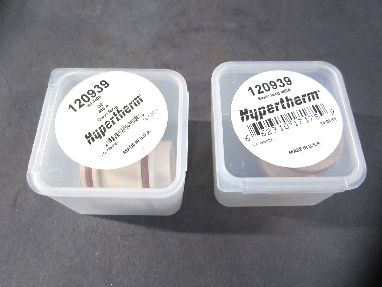 Hypertherm (120939) HT 4400 02 400 Plasma Torch Swirl Rings – Lot of 2