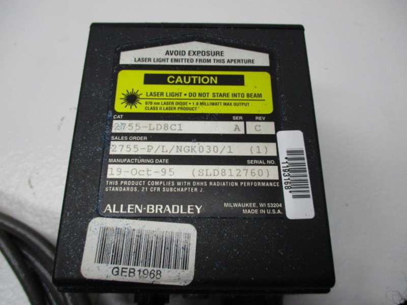 ALLEN BRADLEY 2755-LD8C1 SER.A LASER NSNP