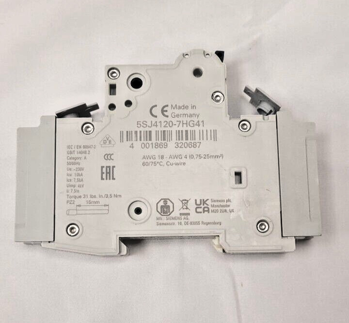 SIEMENS 5SJ4120-7HG41 CIRCUIT BREAKER – NEW IN BOX