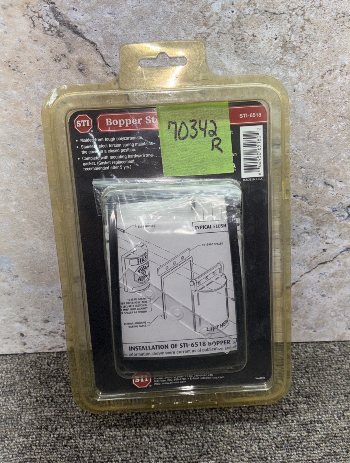 Safety Technology International, STI-6518, Bopper Stopper 70342 129