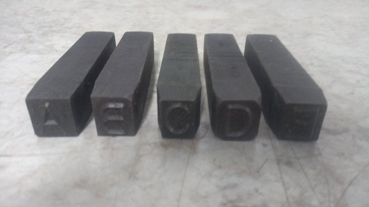 Young Bros. Stamp Works 09363 3-3/4 In Shank Length Heavy Duty Letter/Number Set