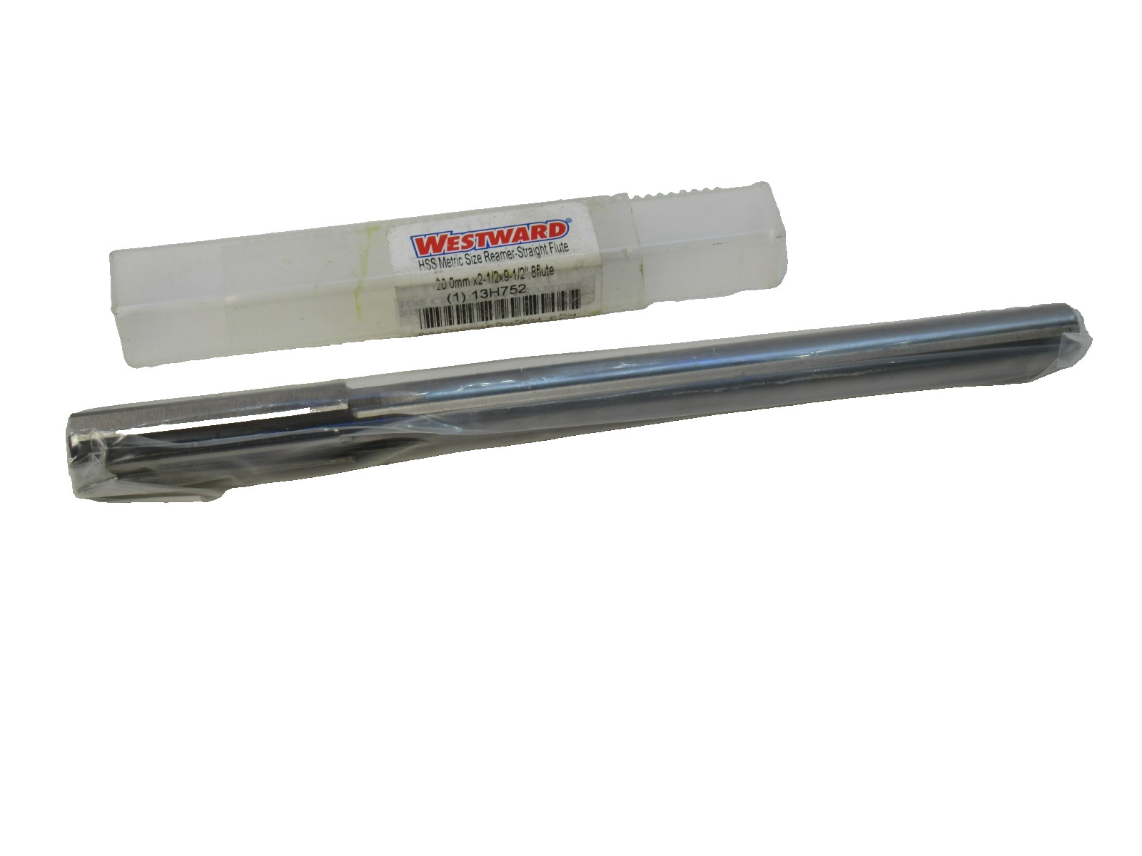 (NEW) WESTWARD 13H752 20mm x 2.5″ x 9.5″ 8 Flute Chucking Reamer