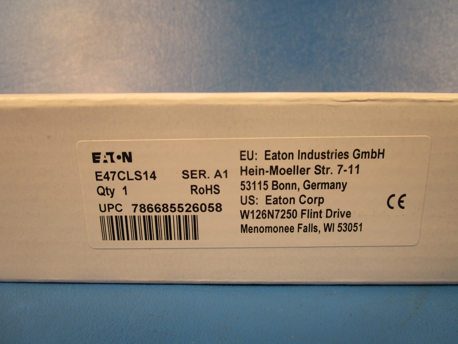 Eaton E47CLS14 Limit Switch, 3 AMPS @ 480 VAC, 20 AMPS @125/250 VAC
