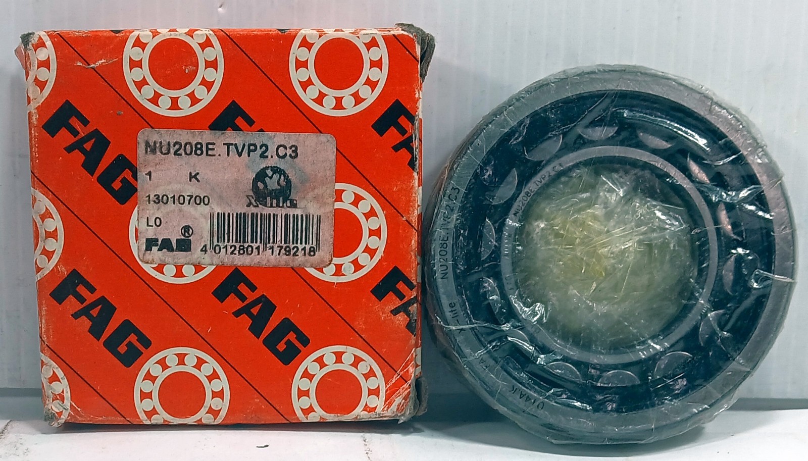1 NEW FAG NU208E.TVP2.C3 40X80X18mm CYLINDRICAL ROLLER BEARING NIB *MAKE OFFER*