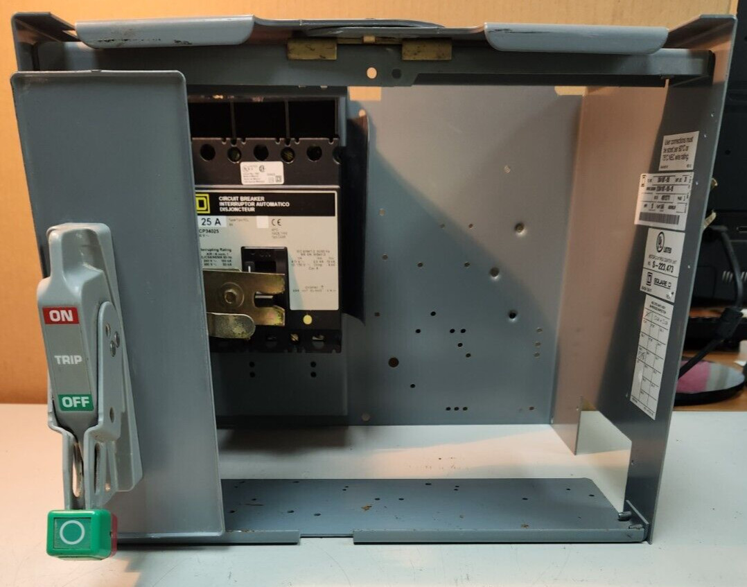 😎 SQUARE D 25 AMP BREAKER 12″ MCC FEEDER BUCKET MODEL 6 480Y/277 VAC 3 PHASE