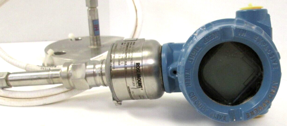 ROSEMOUNT TRANSMITTER, 3051S2TG3A2B11A1AB4M5T1K5, W/ 2″ 150 316 SST FLANGES, WS