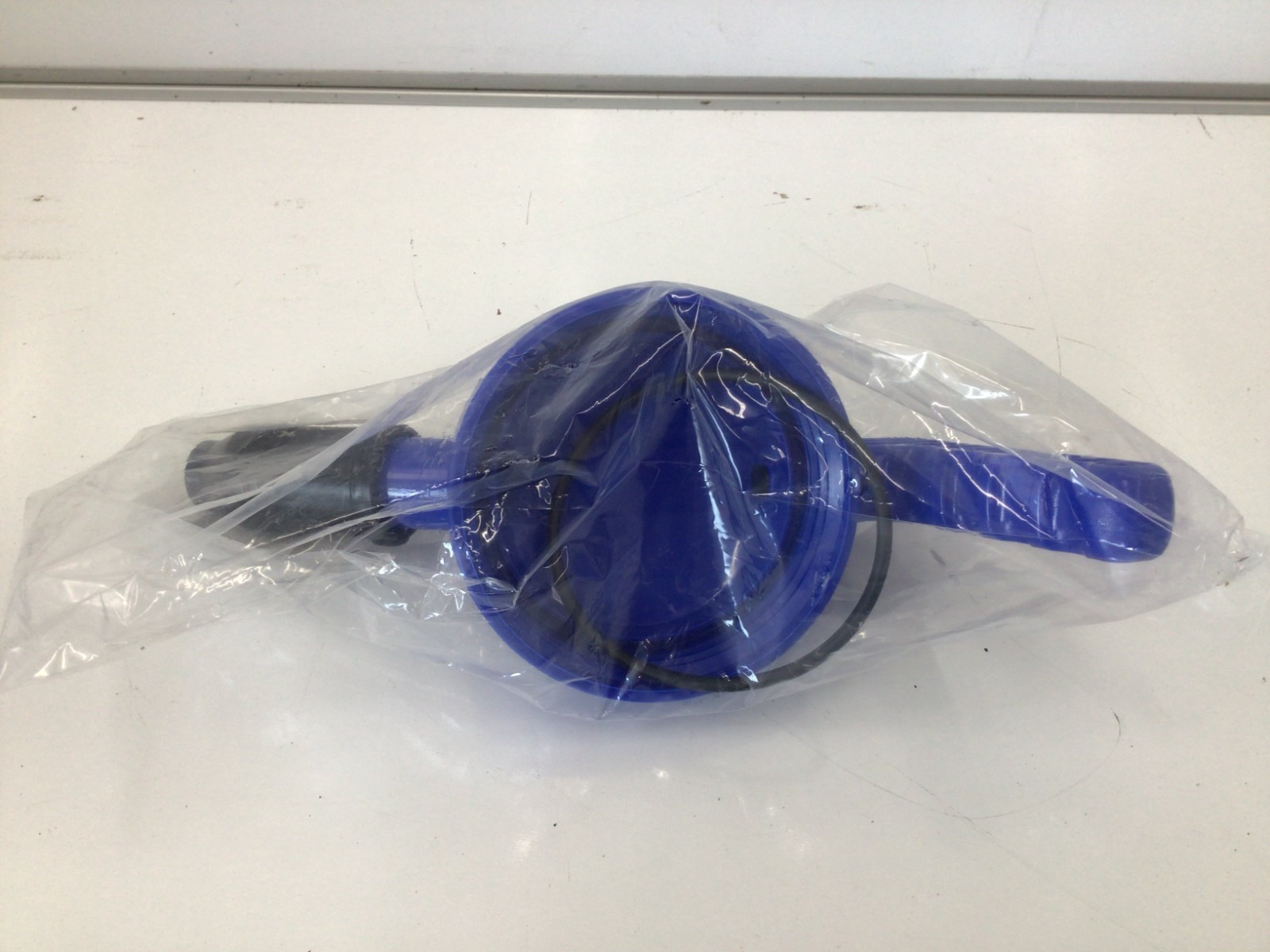 Oil Safe 100502 Stumpy Spout Lid, W/1 In Outlet, Blue