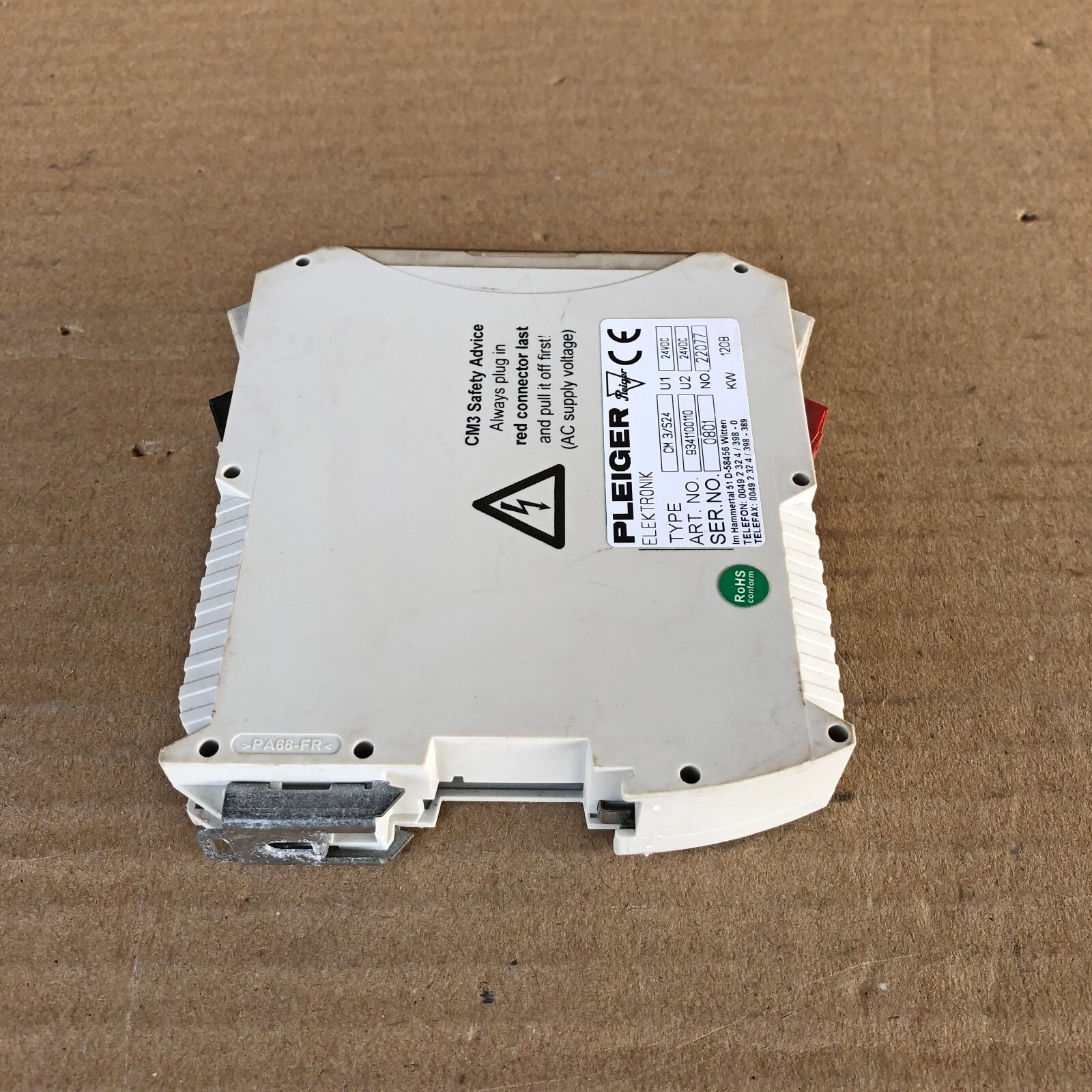 PLEIGER CM3/S24 CONTROL MODULE CM3S24 9341100110 [3]