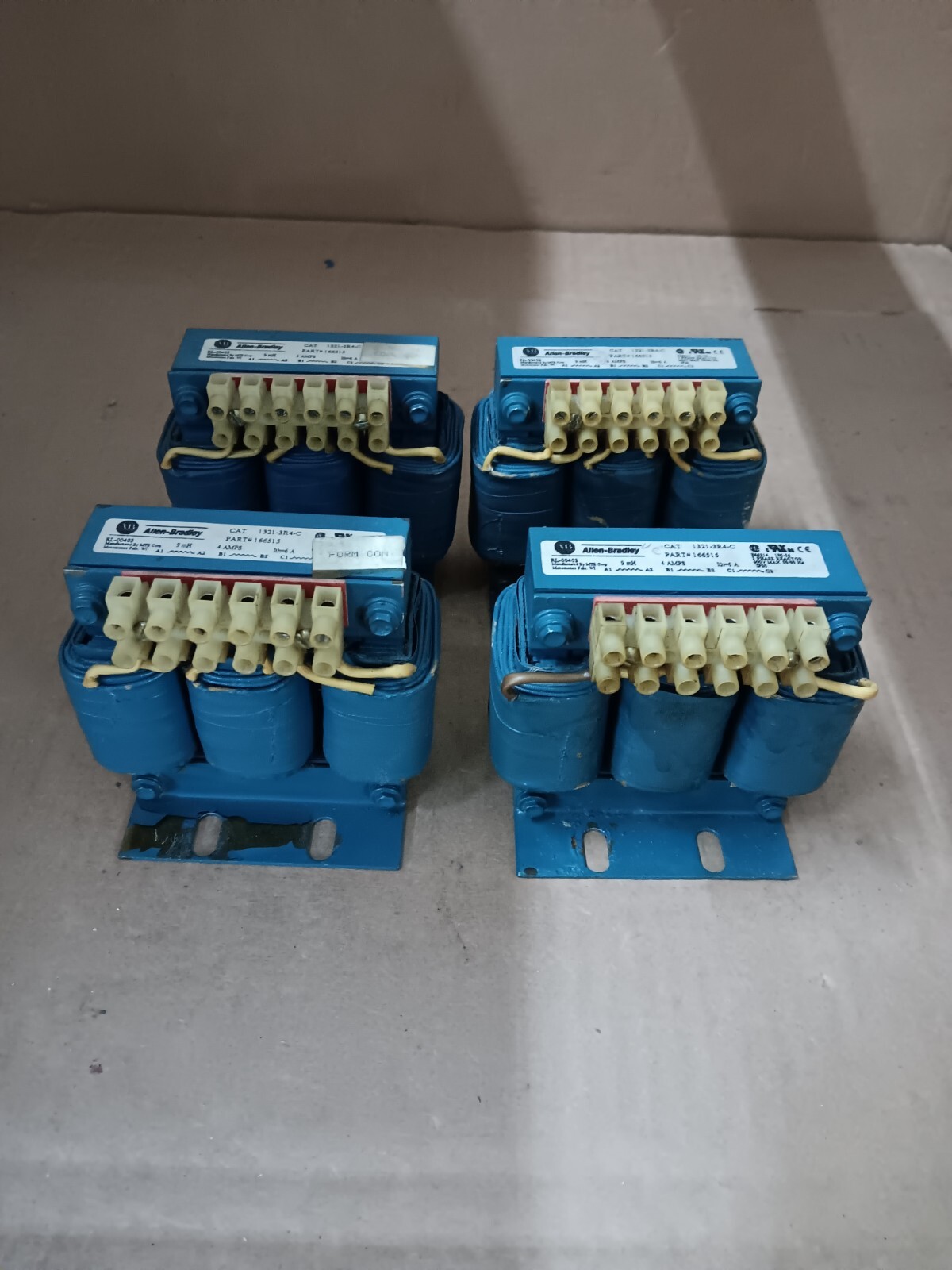 Allen-Bradley 1321-3R4-C Part #166515, 3 Phase Reactor Lot Of 4