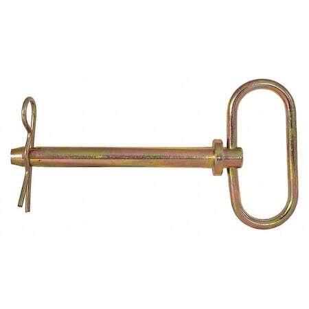 Buyers Products 66125 Yellow Zinc Plated Hitch Pins – 1 Diameter X 6-1/4 Inch