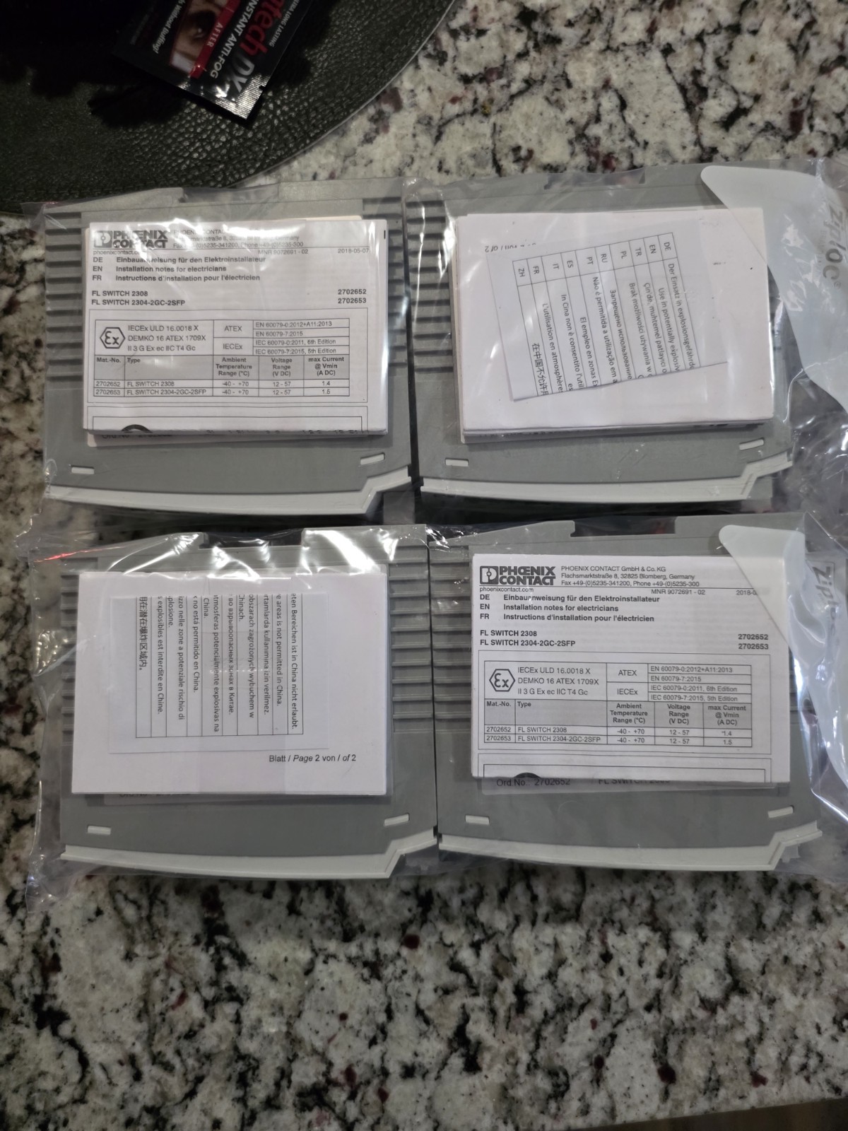 Phoenix Contact FL Switch 2308 (managed industrial gigabit ethernet switch)