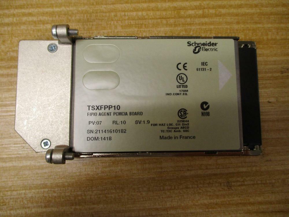 Schneider TSXFPP10 Modicon Fipio Agent PCMCIA Board PV:07 /RL: 10 /SV: 1.9